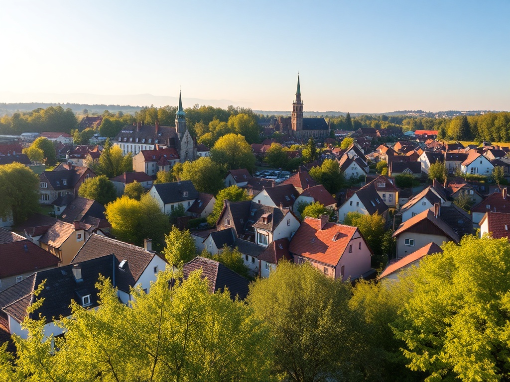 Piękne, białe i różowe kwiaty wiśni i czereśni w Łukowie podczas wiosennego kwitnienia.